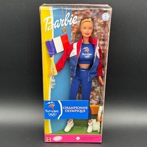 Mattel Sydney 2000 Olympic Games Barbie France Championne Olympique 25976 NIB